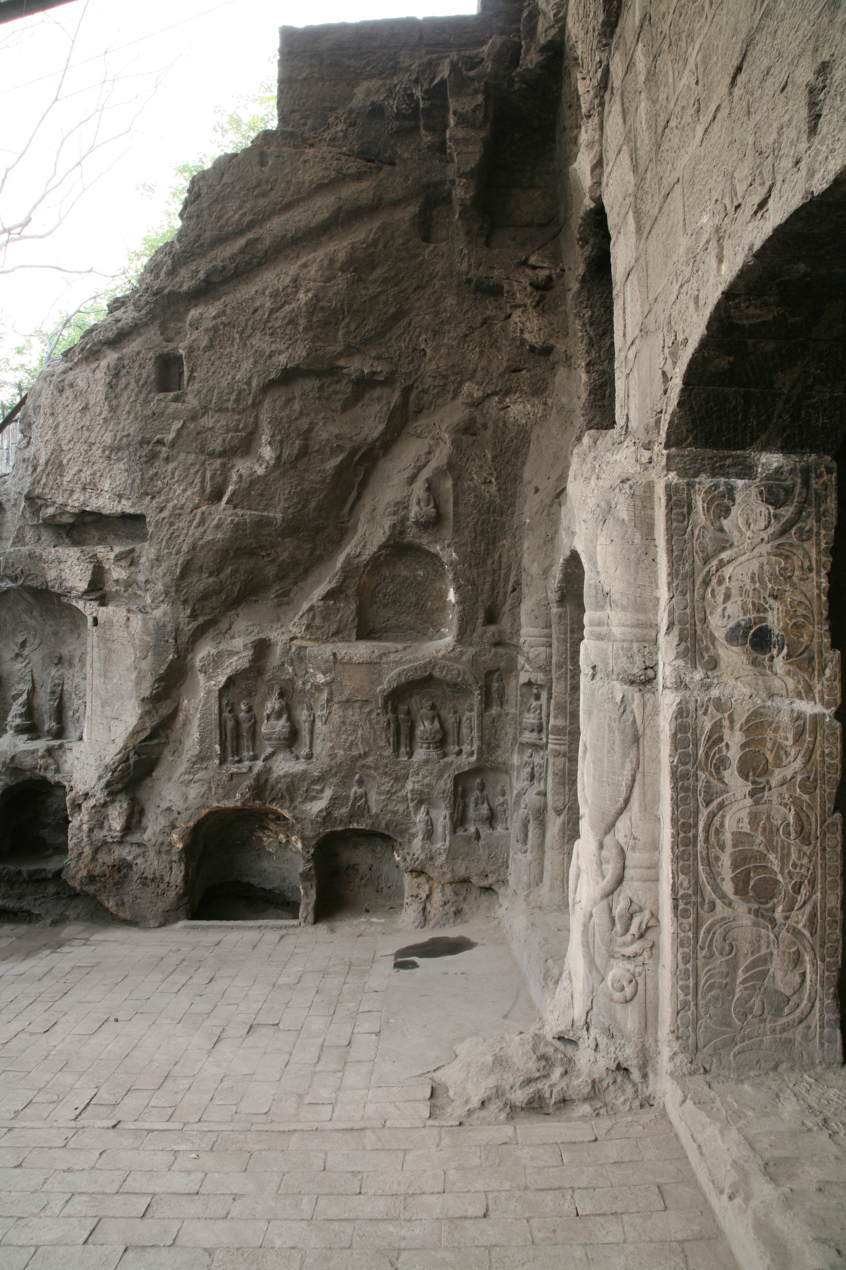 Xiangtangshan Cave 2 courtyard