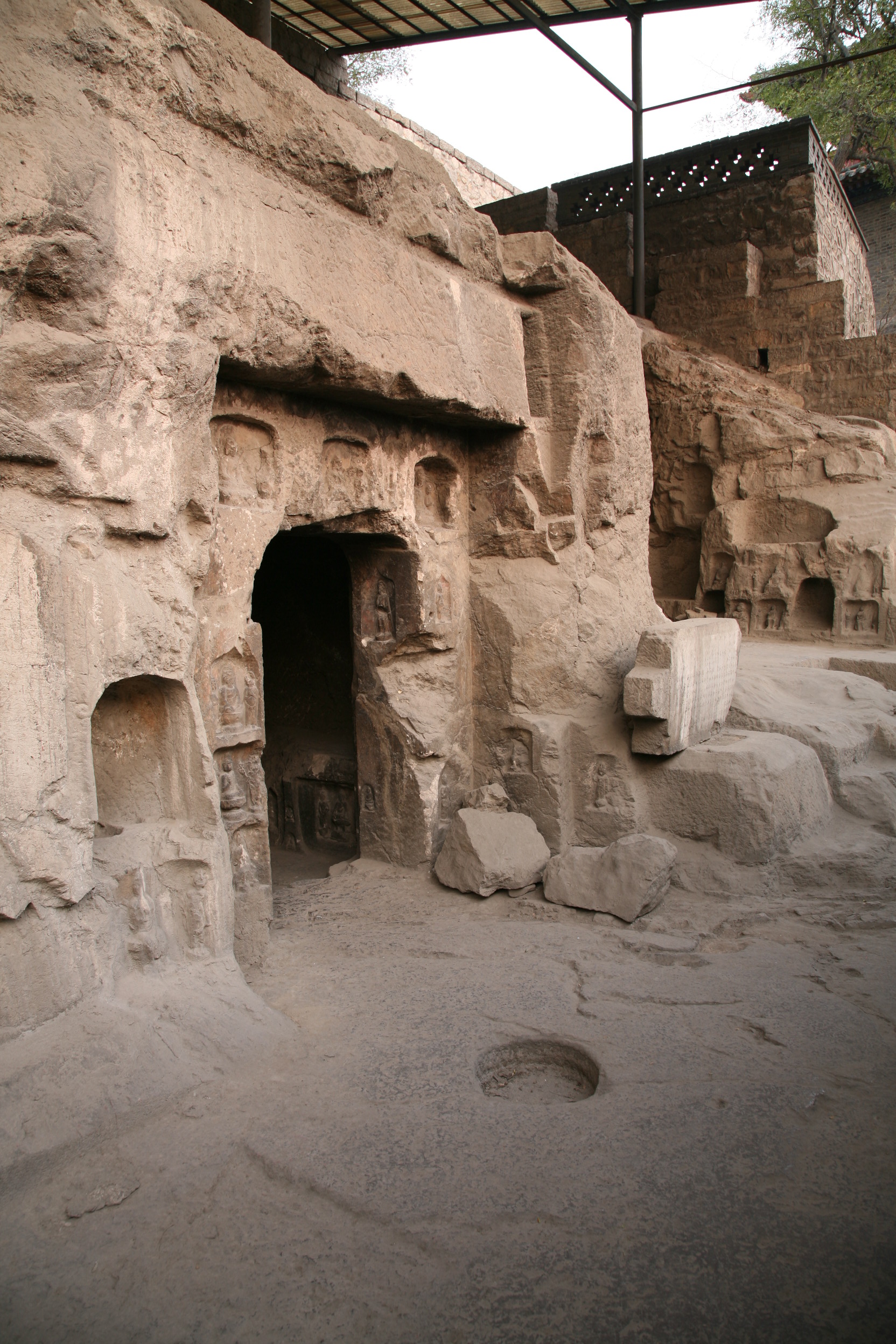 Xiangtangshan Cave 4 exterior