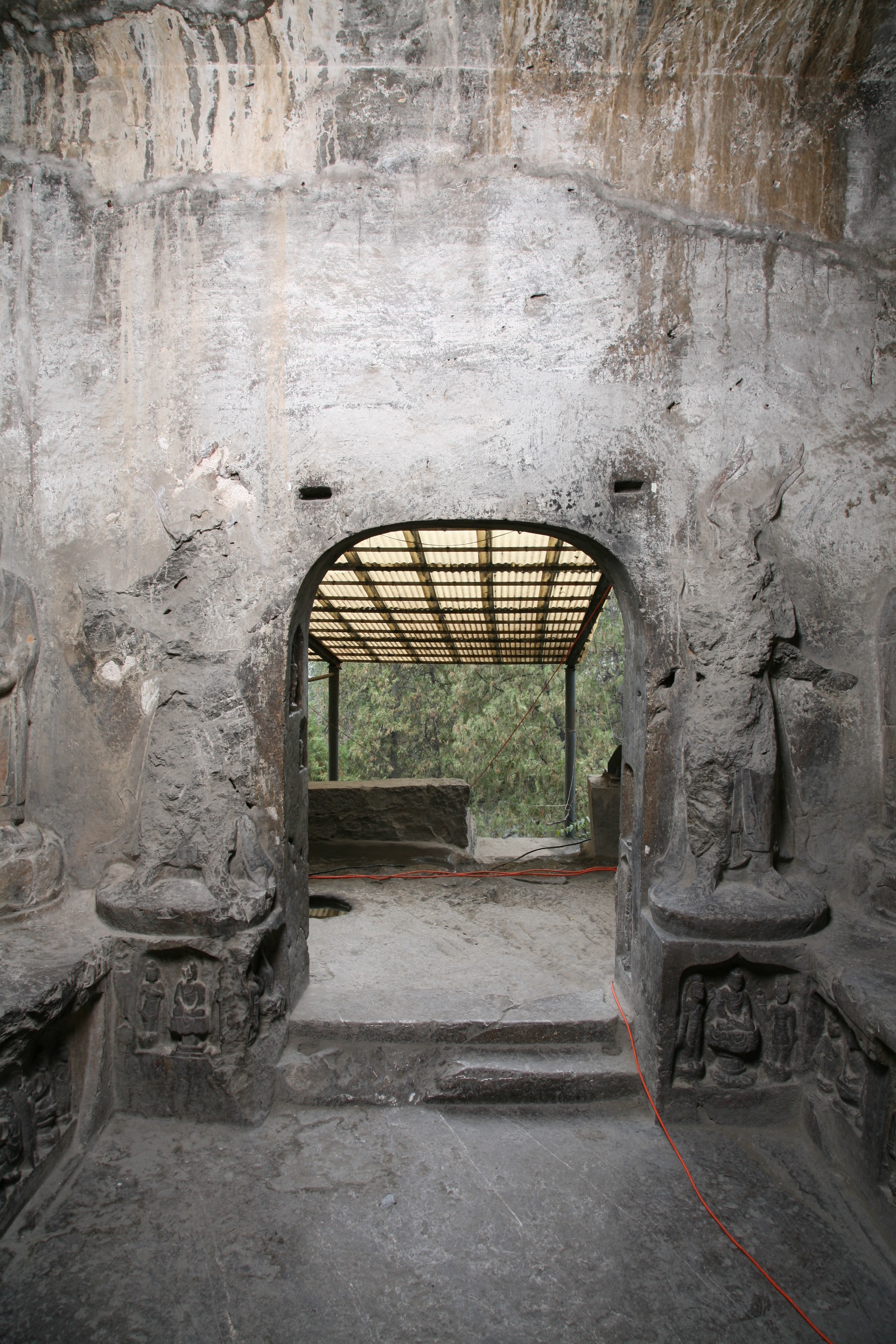 Xiangtangshan Cave 6 front wall