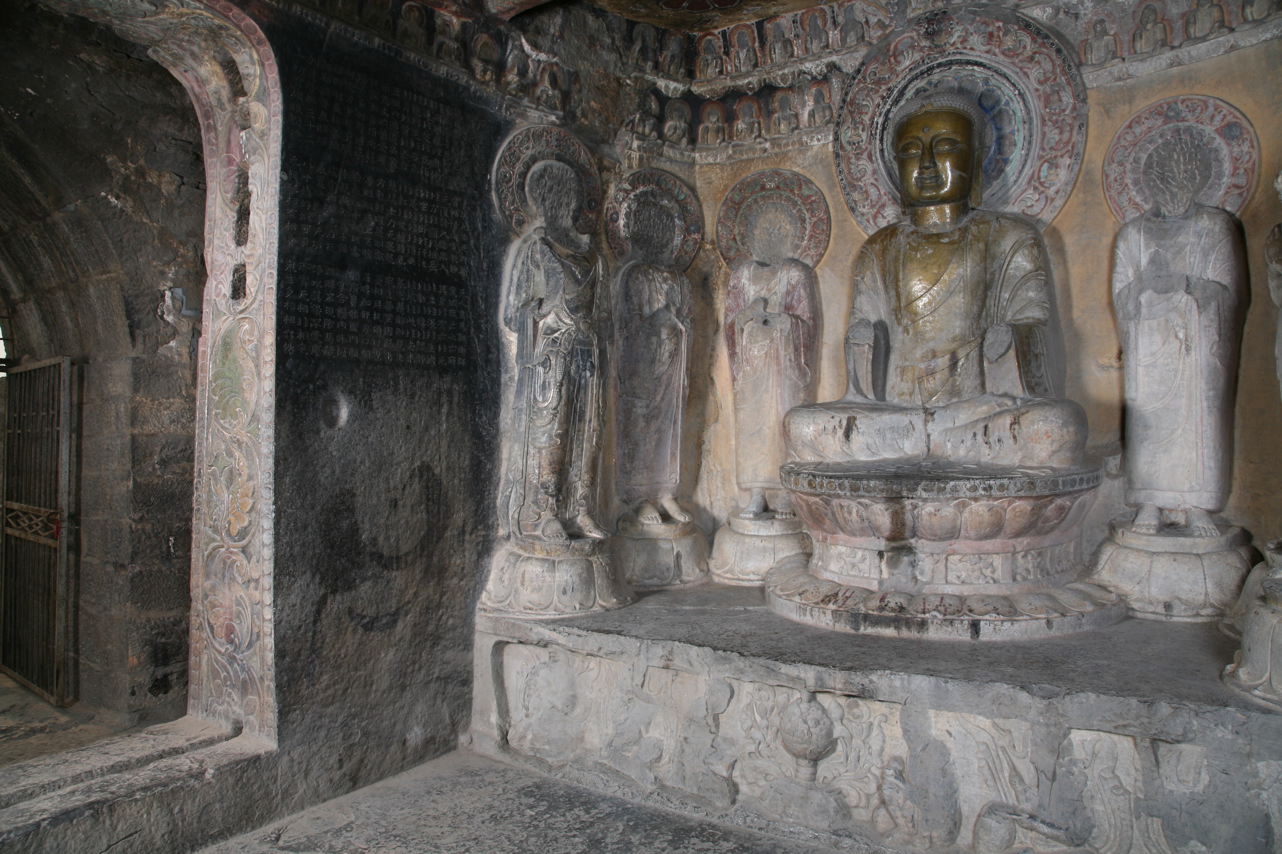 Xiangtangshan South Cave interior north wall