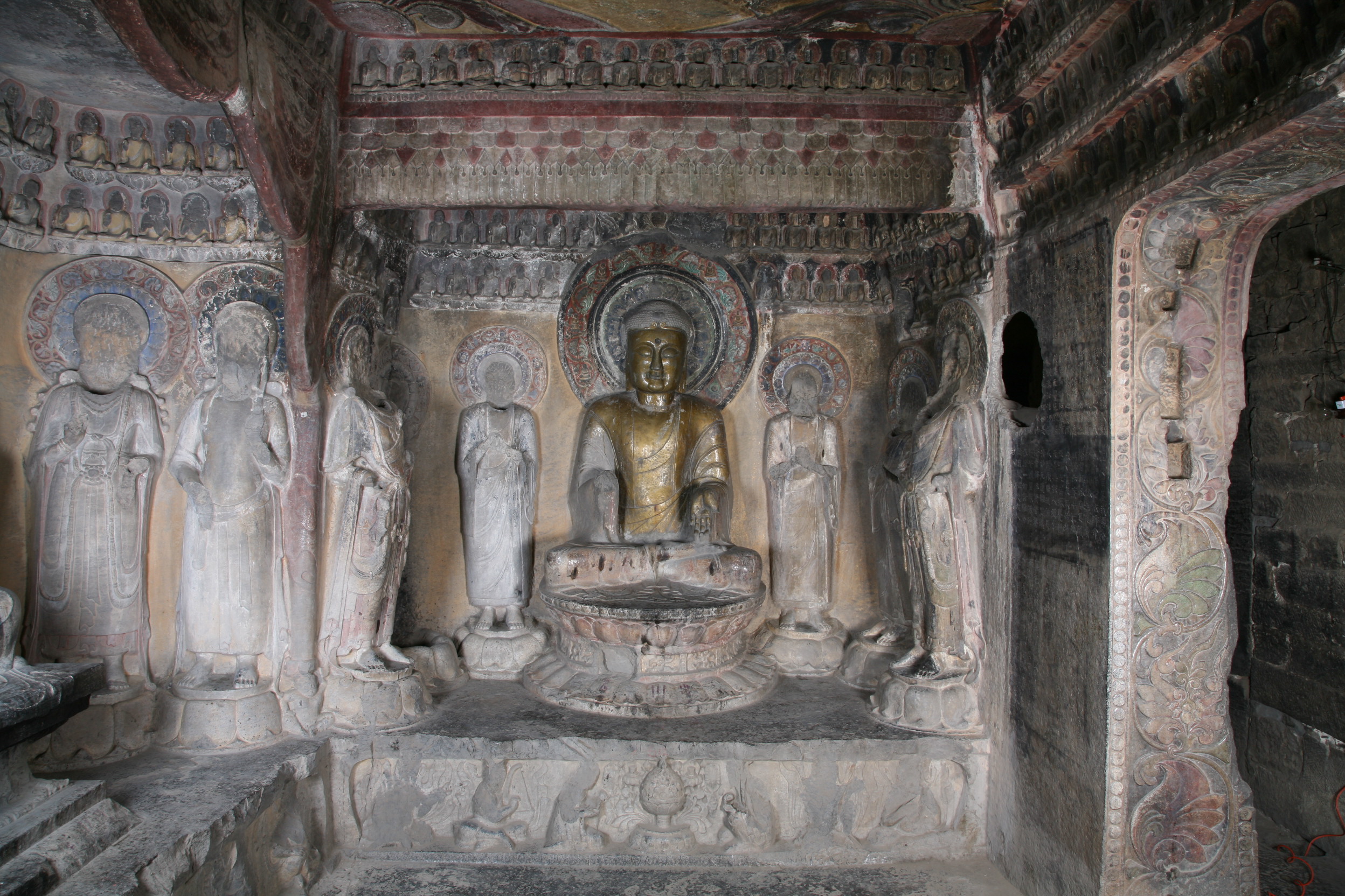 Xiangtangshan South Cave interior, south wall